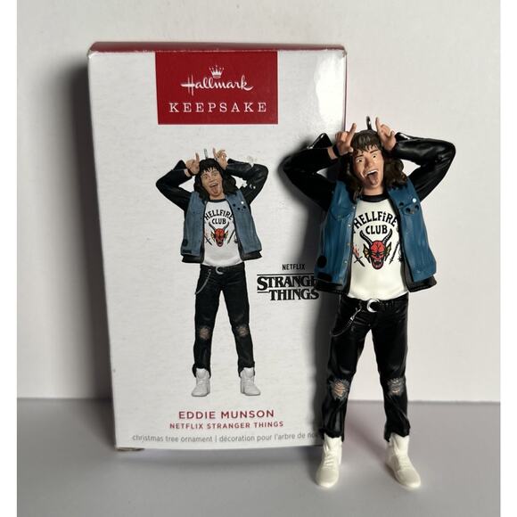 2024 Hallmark Keepsake Ornament Eddie Munson Netflix Stranger Things - Picture 1 of 4
